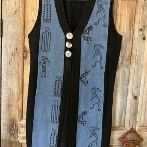 Beautiful long vest by Venus Imports.